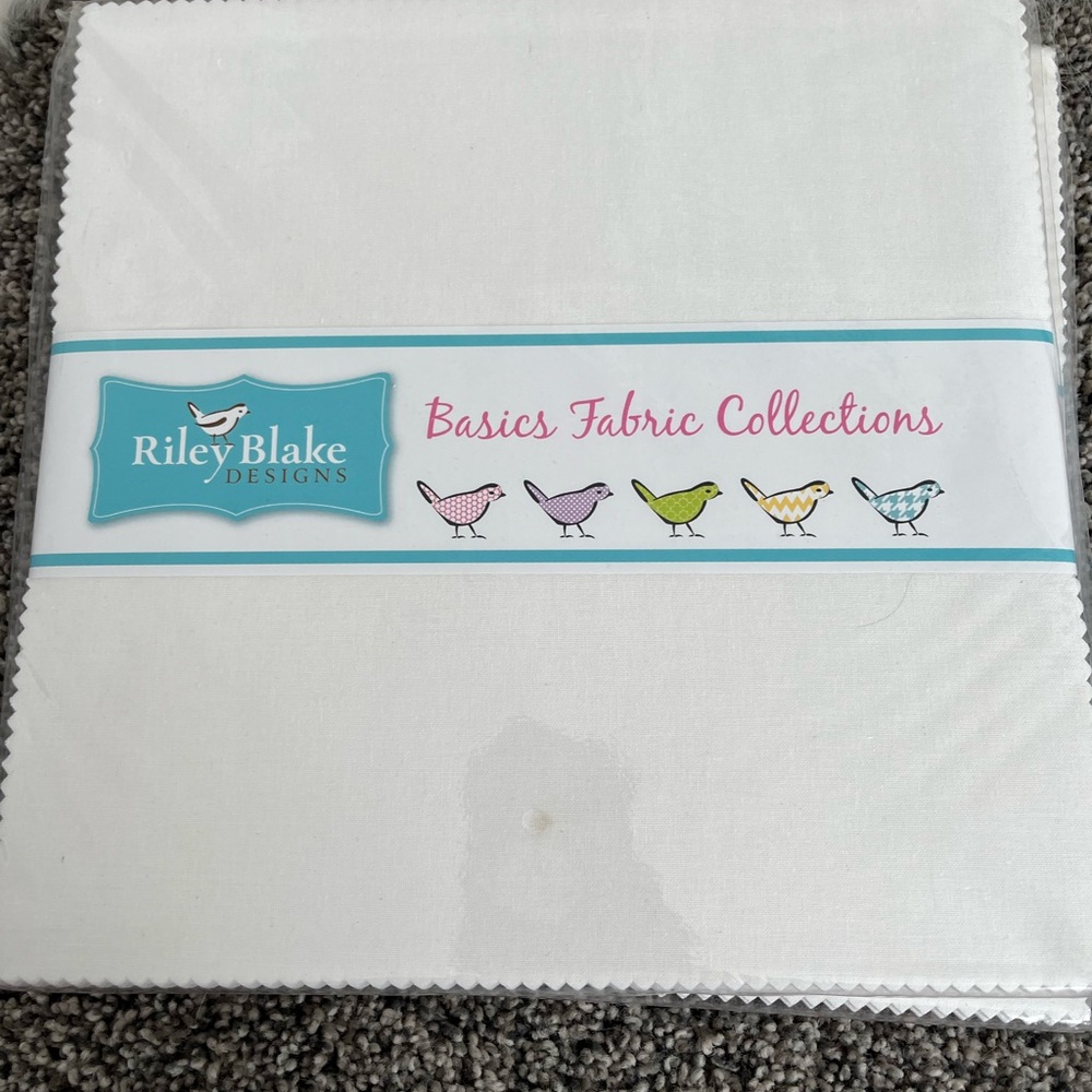 Riley Blake White Fabric 10 Inch Stacker